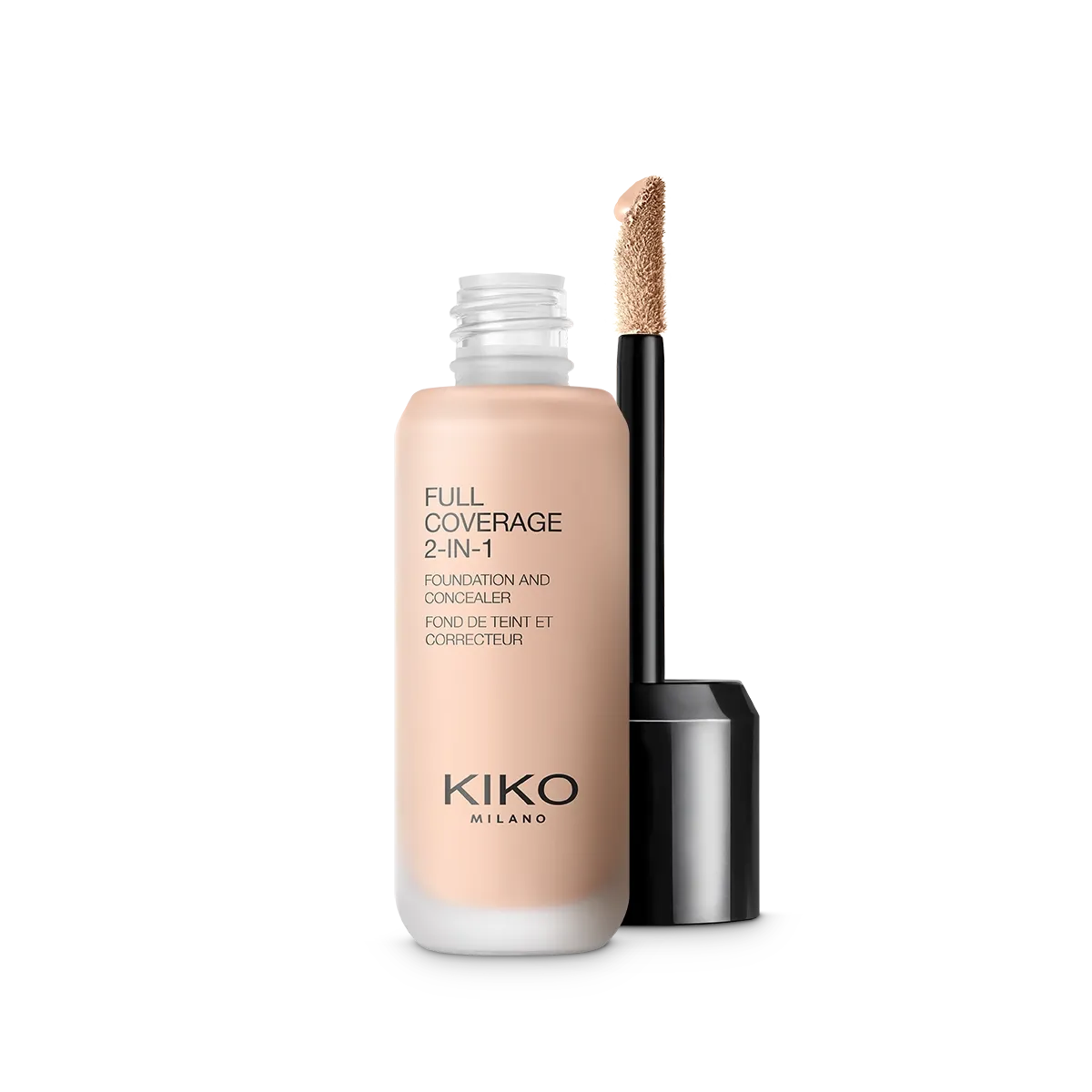 Kiko Milano 2-in-1-Foundation mit Concealer, hohe Deckkraft